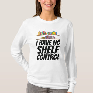 Camiseta Livros - Não Tenho Controle da Prateleira