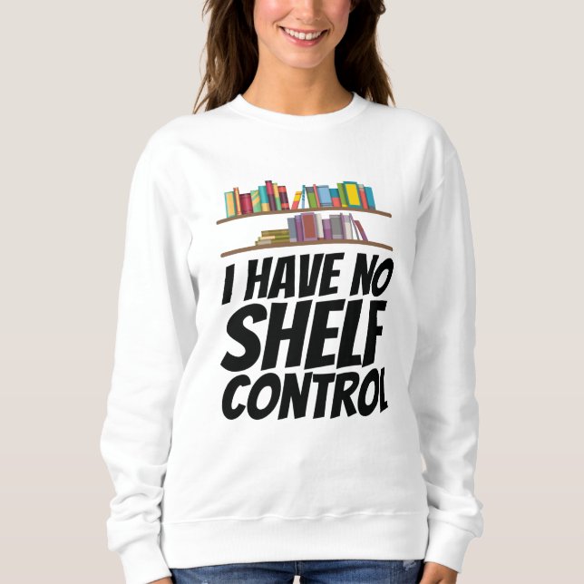 Camiseta Livros - Não Tenho Controle De Prateleira (Frente)