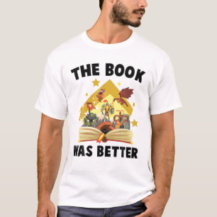 Camiseta Livros - O Livro Era Melhor - Dragão - Feiticeiro