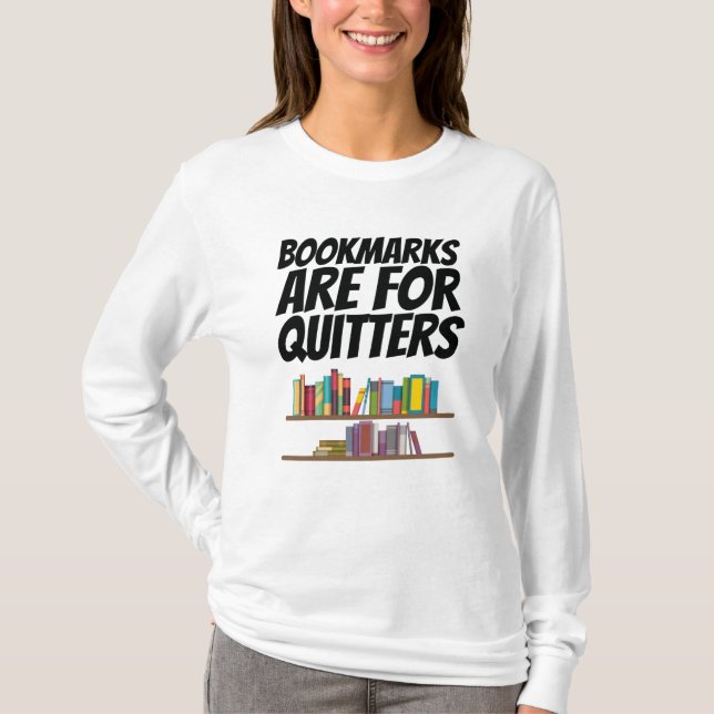 Camiseta Livros - Os Marcadores São Para Caixas (Frente)