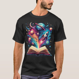 Camiseta Livros para Amantes de Astronomia Espacial