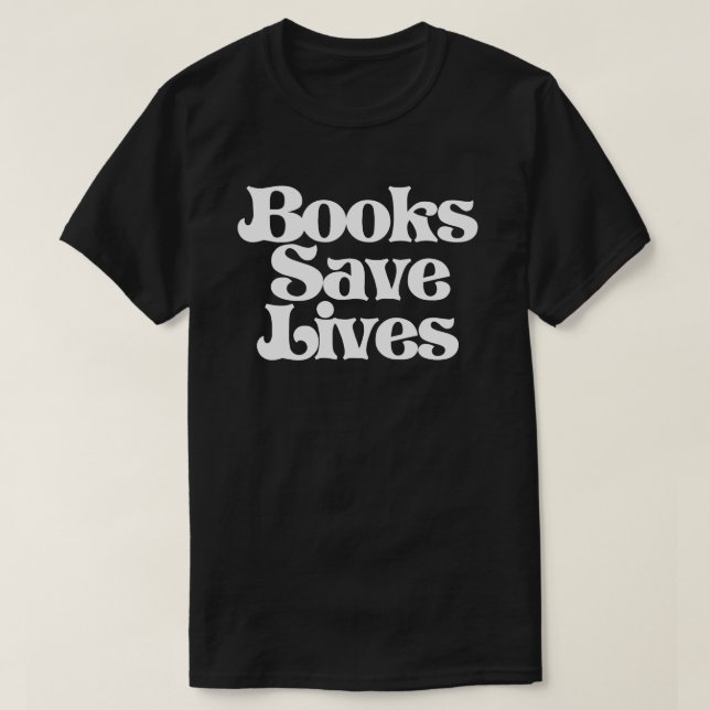 Camiseta Livros Salvar Vidas (Frente do Design)