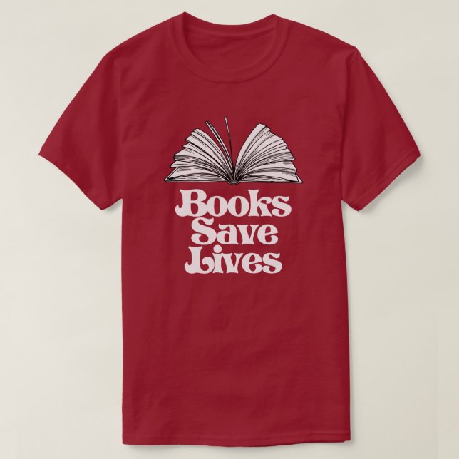 Camiseta Livros Salvar Vidas (Frente do Design)