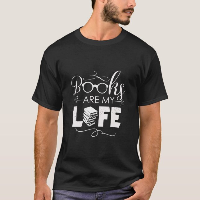 Camiseta Livros são a minha vida (Frente)
