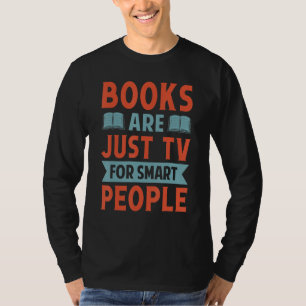 Camiseta Livros São Apenas TV Para Pessoas Inteligentes L