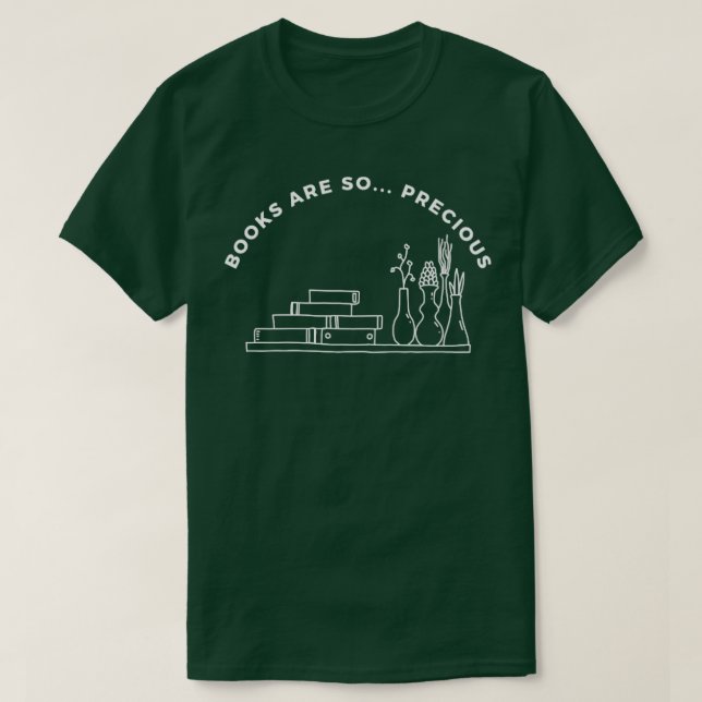 Camiseta Livros São Tão Preciosos 1 (Frente do Design)