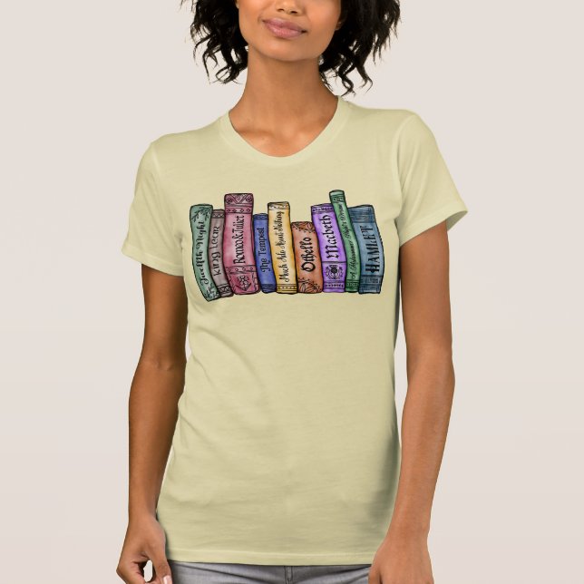 Camiseta Livros Shakespeare n.o 1 (Frente)