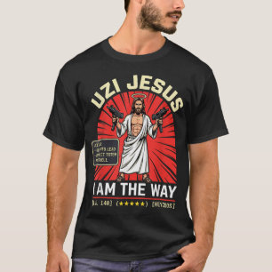 Camiseta Livros Uzi Jesus Rpg Religião Cristã Deus