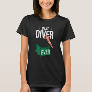 Camiseta Lixiviação de lixo O melhor mergulhador de lixo