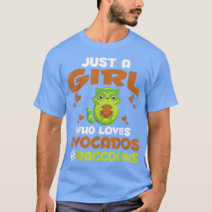 Camiseta Lixo Bonito Panda Apenas Uma Menina Que Ama Avocad