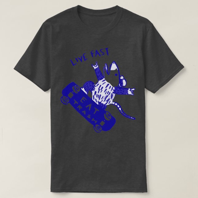 Camiseta Lixo de Comida Rápida ao Vivo (Frente do Design)