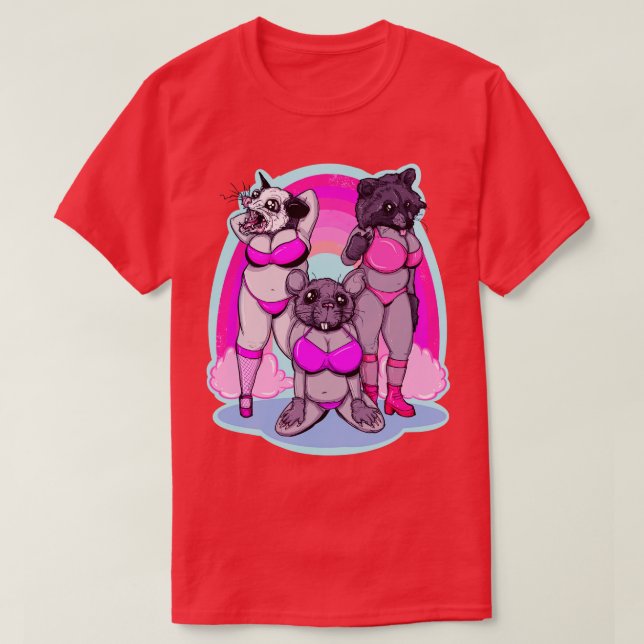 Camiseta Lixo de Comida Rápida ao Vivo (Frente do Design)