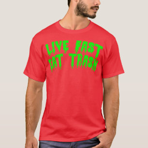Camiseta Lixo de Comida Rápida ao Vivo
