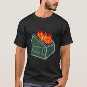 Camiseta Lixo de Lixo de Fogo Dumpster