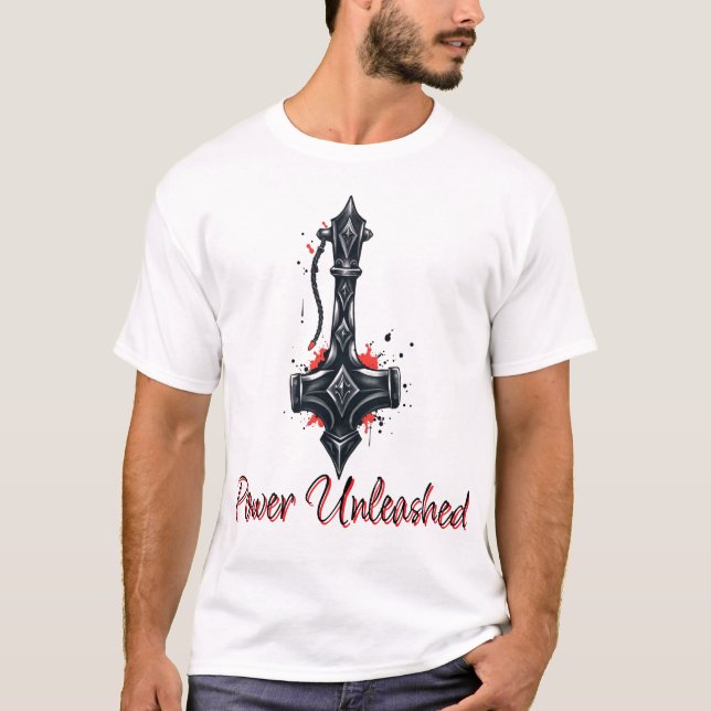 Camiseta Lixo de Tinta do Antiguamente Martelo (Frente)