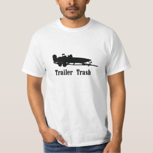 Camiseta Lixo do reboque - barco de pesca da consola