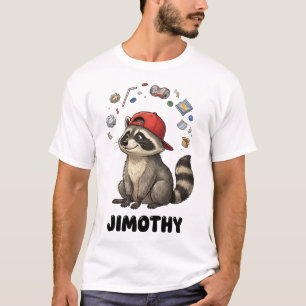 Camiseta Lixo engraçado Panda Guaxinim Jimothy