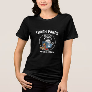 Camiseta Lixo Engraçado Panda Mestre do Disfarce Guaxinim M