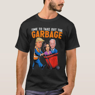 Camiseta Lixo Para Trump 2024, Hora Engraçada De Tirar Lixo