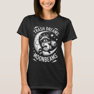 Camiseta Lixo Sonhos Luar Guaxinim, Guaxinim Engraçado Em T