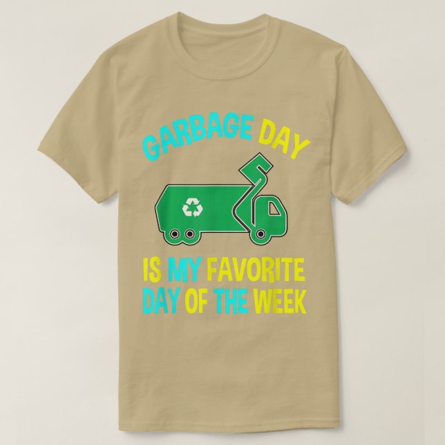 Camiseta Lixo Uniforme Tracejo Crianças Garbage Man Costu (Frente do Design)