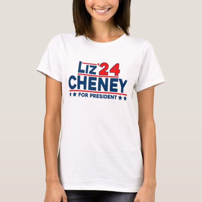 Camiseta Liz Cheney 2024 Para Presidente  (Frente)
