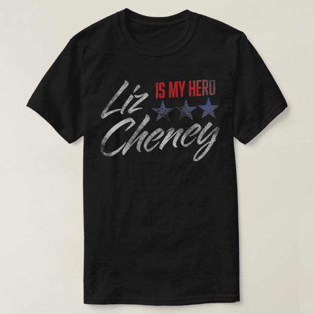 CAMISETA LIZ CHENEY É O MEU HERÓI (Frente do Design)