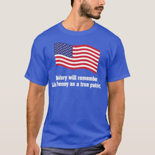 Camiseta Liz Cheney True Patriot Waving Patriótico American