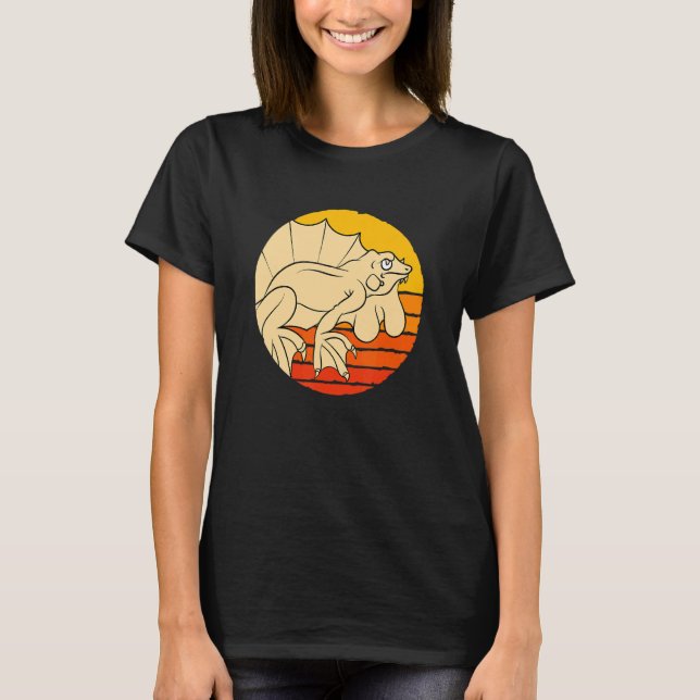 Camiseta Lizard Animal Pet Retro Iguana (Frente)