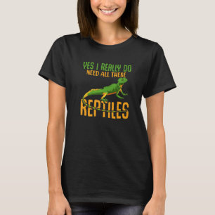 Camiseta Lizard Bearded Dragon Sim Preciso De Todos Estes R