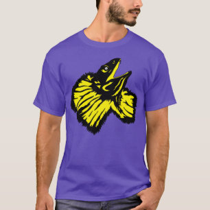 Camiseta Lizard de pescoço Amarelo Estilizado Neon Amarelo