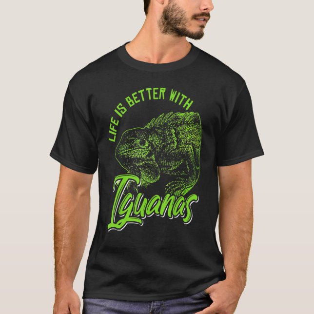 Camiseta Lizard Gecko Com Minha Iguana (Frente)