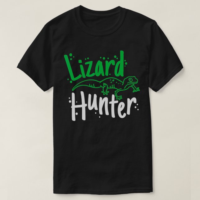 Camiseta Lizard Hunter  Anole Reptile3  (Frente do Design)