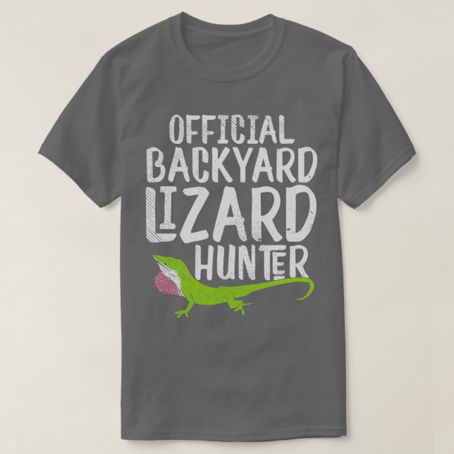 Camiseta Lizard Hunter Reptile Fans Ou Man (Frente do Design)