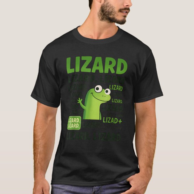 Camiseta Lizard Lizard Lizard Funny Weirdcore Animal Meme G (Frente)