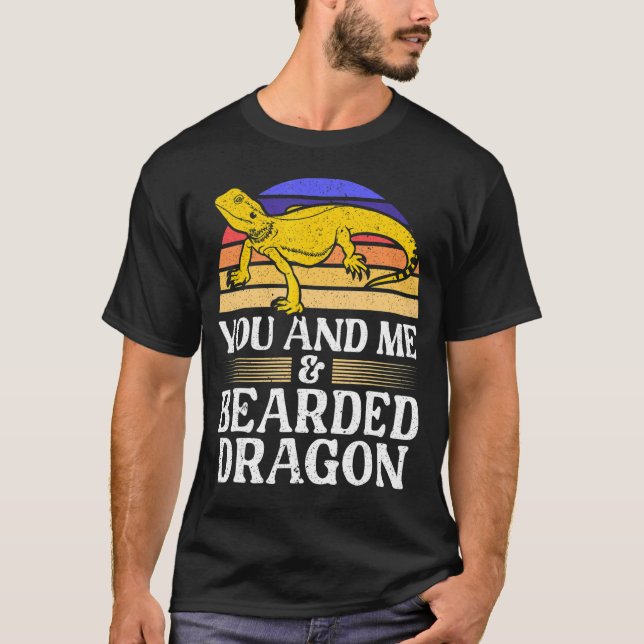 Camiseta Lizard Pogona Reptile Bearded Dragon (Frente)