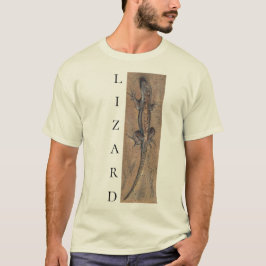 Camiseta Lizard Sand Tan Southwest Animal Vertical Design