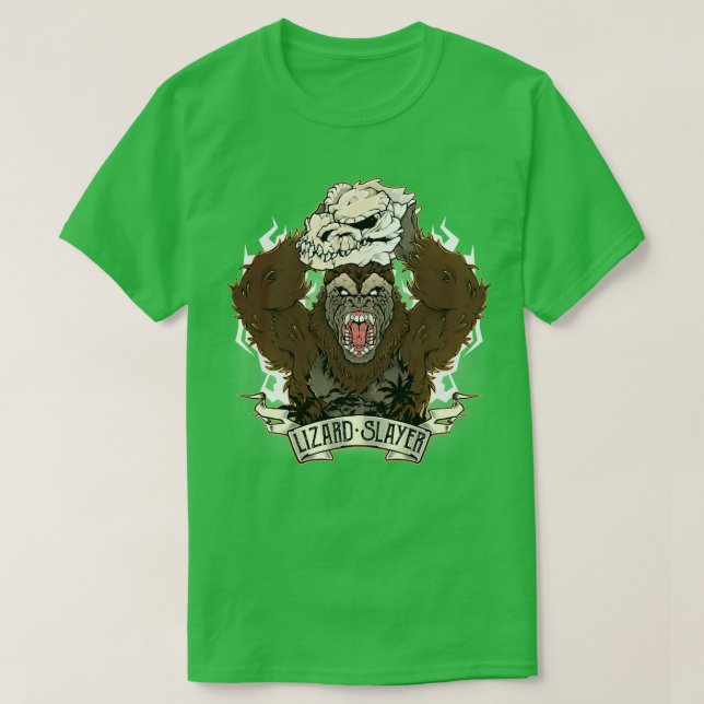 Camiseta Lizard Slayer (Frente do Design)