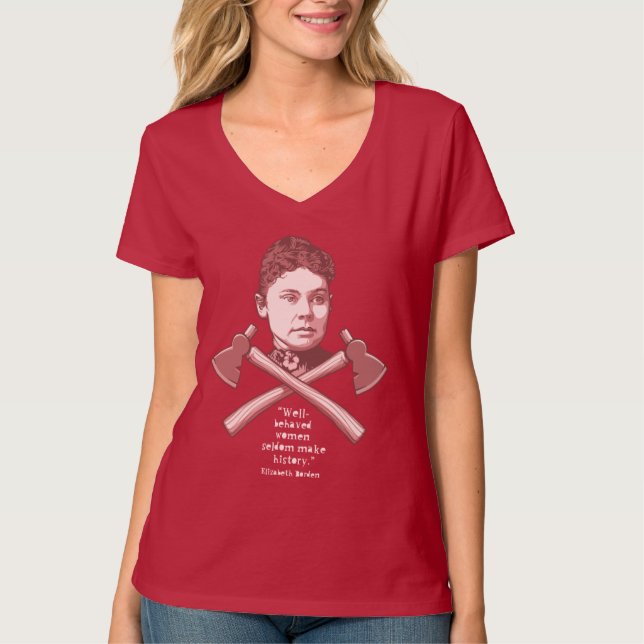 Camiseta Lizzie bem comportado 417 (Frente)