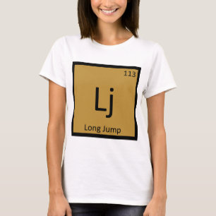 Camiseta Lj - Salto em Distância Atletismo Símbolo Químico
