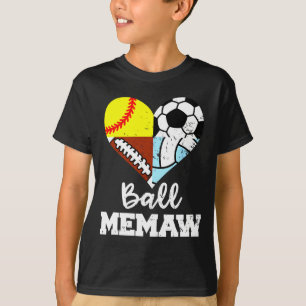 Camiseta Ll Memaw Engraçado Futebol Péll Softll Vôlei Jogad