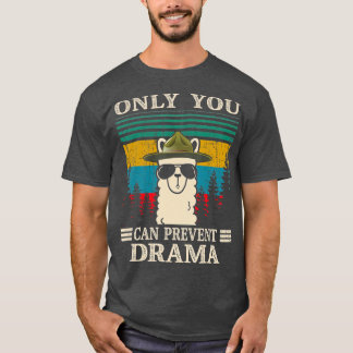 Camiseta Llama acampando apenas você pode evitar presentes 