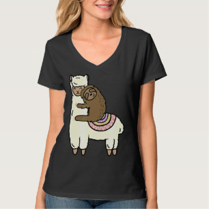 Camiseta Llama Alpaca Bonita Com Os Melhores Amigos Da Lama