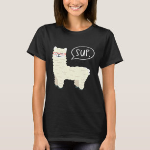 Camiseta Llama Alpaca Lover Sup Adorável Fluffy Animal
