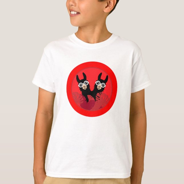 Camiseta Llama Alpaca Twin Boys (Frente)