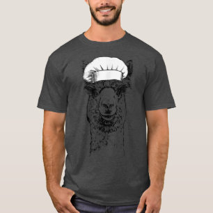 Camiseta Llama Animal Chef Cozinho Engraçado Cozinhar