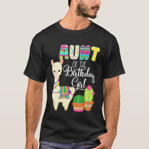 Camiseta Llama Aniversário Tia Da Fazenda De Aniversário Ll