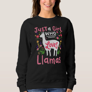 Camiseta Llama Apenas Uma Menina Que Ama Llamas Llama