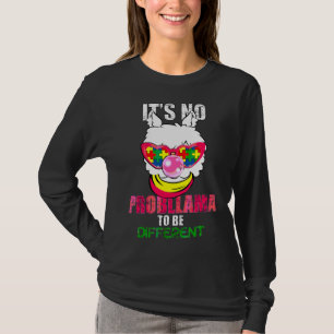 Camiseta Llama Autism Awareness Puzzle Girl To Be Different
