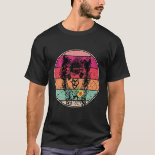 Camiseta Llama Bandana Alpaca - Gráfico de retrô feminino